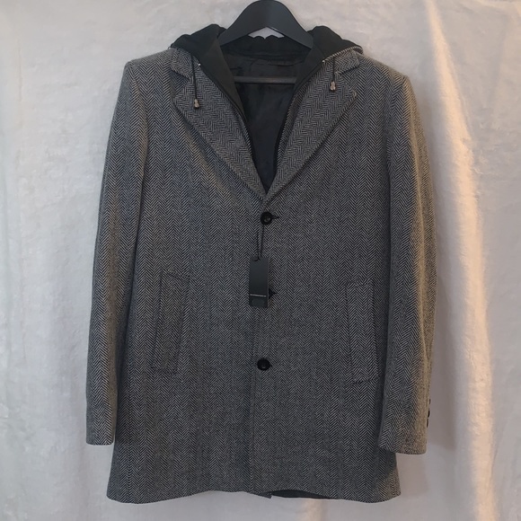 Amedeo Exclusive designs Colby Hooded Jacket Size XL Gray - Picture 5 of 11